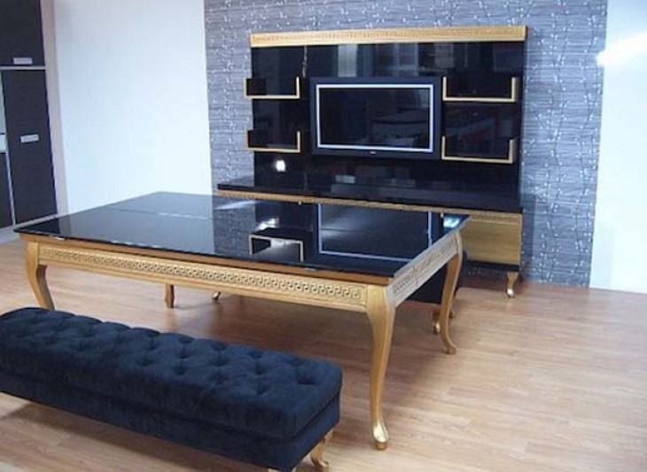 20 diseños bizarros geniales para ahorrar espacio en casa Mesa multifuncional para comedor