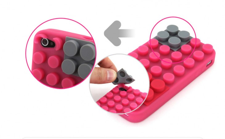 FUNDA PARA CELULAR CON FORMA DE LEGOS