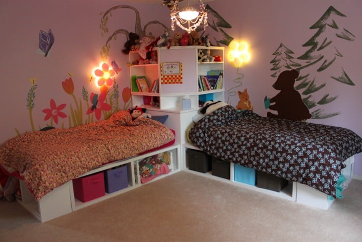habitación con decoración especial para niña y para niño 