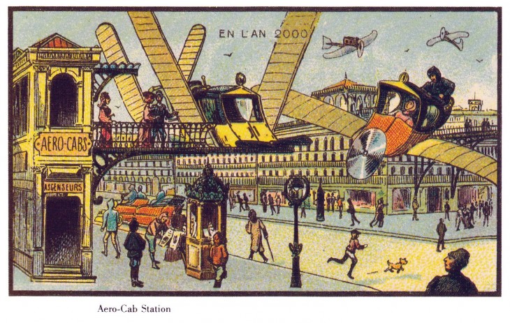 ilustración que muestra el futuro de Francia en el 2000