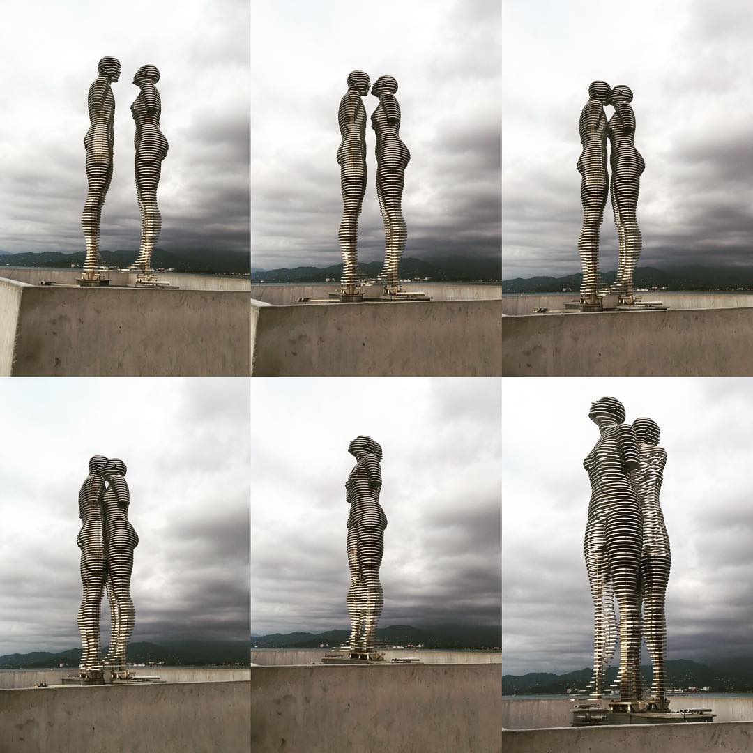 Esta estatua en Georgia narra una trágica historia de amor