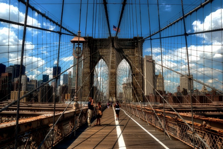 Puente de Brooklyn en Nueva York 