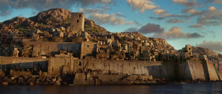 castillo de piedra que aparece en la película las crónicas de Narnia 