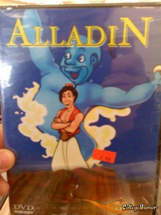 portada de una película llamada 'Alladin' 