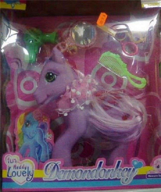 imitación del juguete de mi pequeño poni con el nombre Demondonkey 