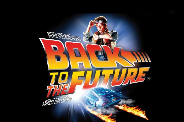 póster que anuncia la película de volver al futuro 