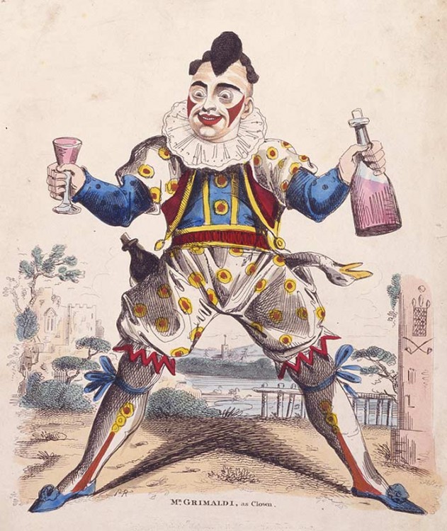 JOSEPH GRIMALDI PRIMER PAYASO DE LE ÉPOCA MODERNA