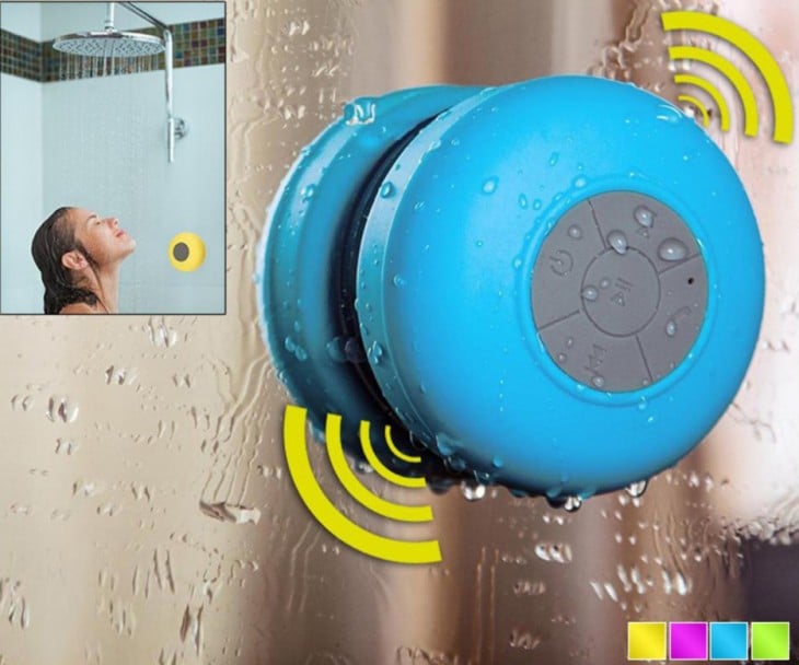 bocina bluetooth para usar durante la ducha 
