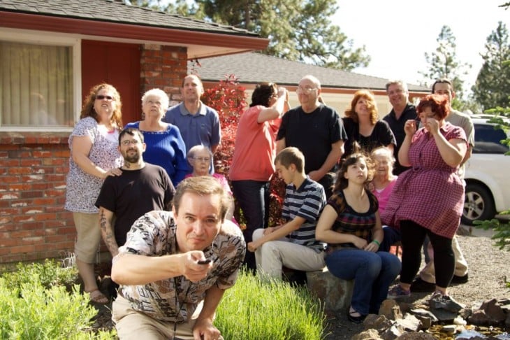 FAMILIA tomando la foto programada