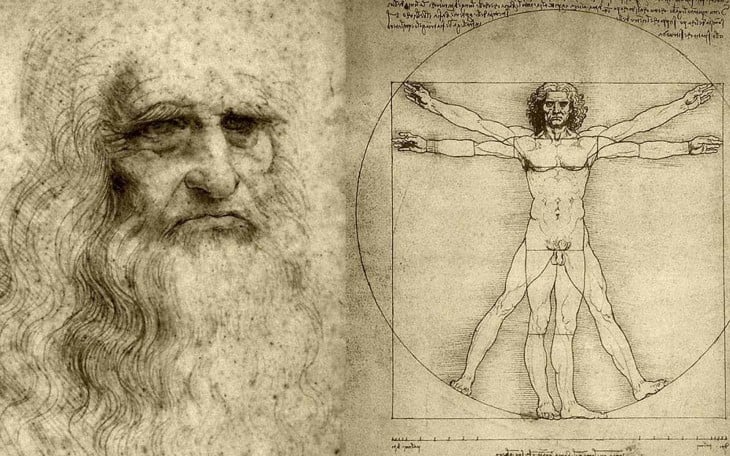 retrato de Leonardo Da Vinci
