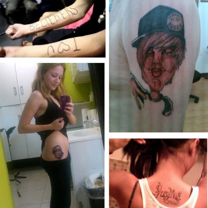 tatuajes malos sobre justin bieber