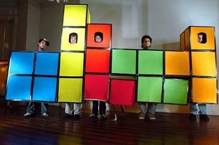 disfraz de tetris en grupal