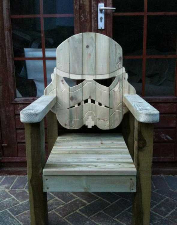 Silla en forma de Stormtrooper