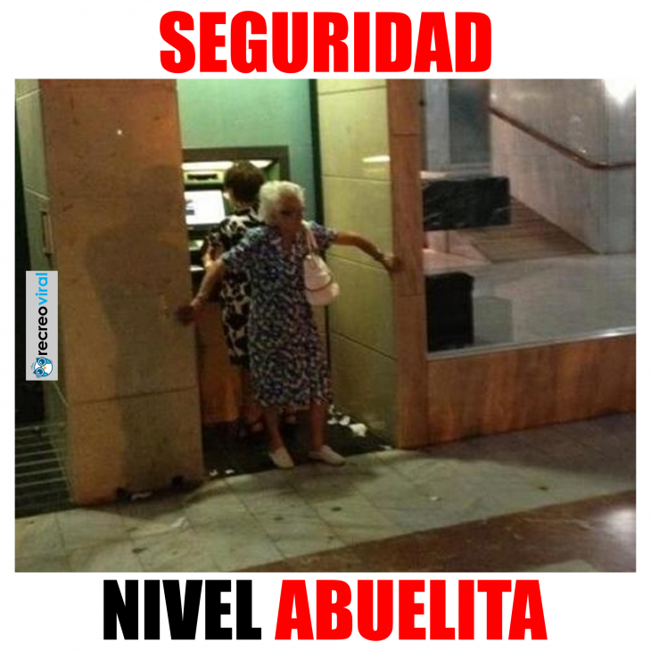 seguridad nivel abuelita meme