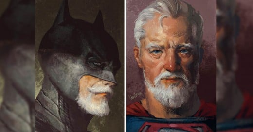 Artista nos Muestra cómo se Verían estos Famosos Superhéroes si Envejecieran