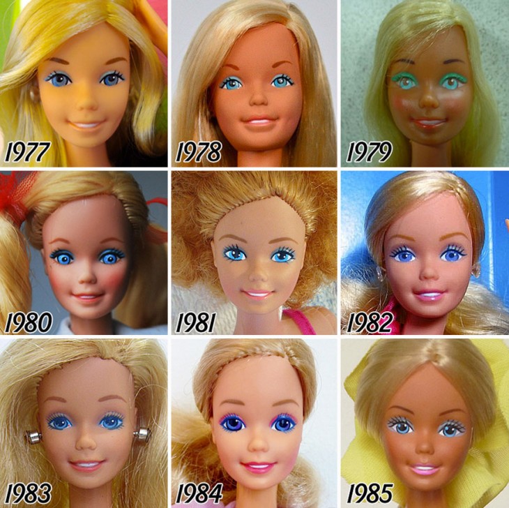 Evolución de la vbarbie a partir de 1978