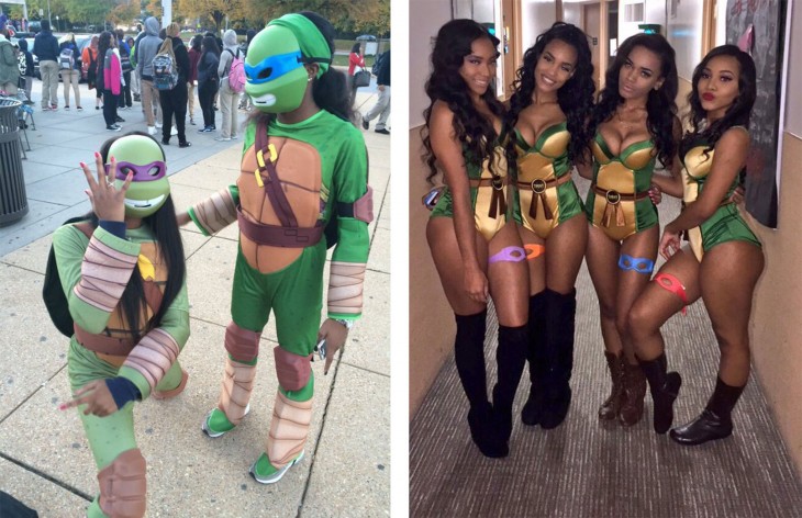 mujeres en halloween, la diferencia