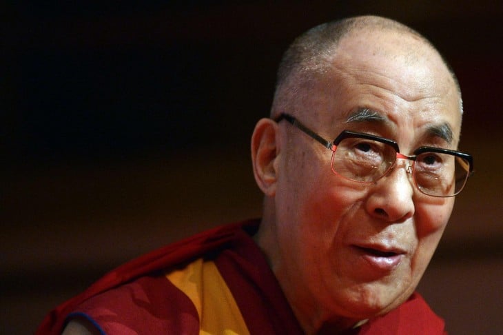 Cara del líder religioso Dalai Lama