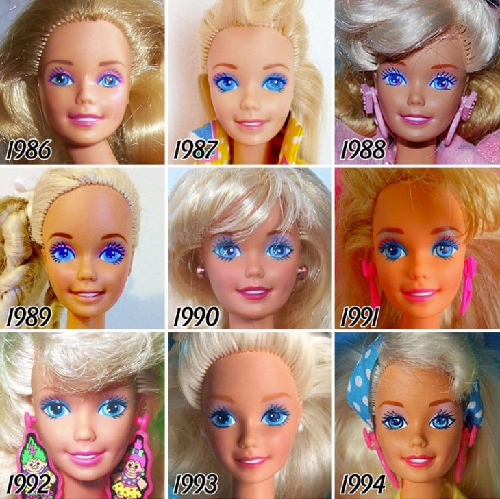 EVOLUCIÓN DE LA BARBIE EN 1986