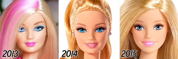 Evolución de la barbie 2013-2015