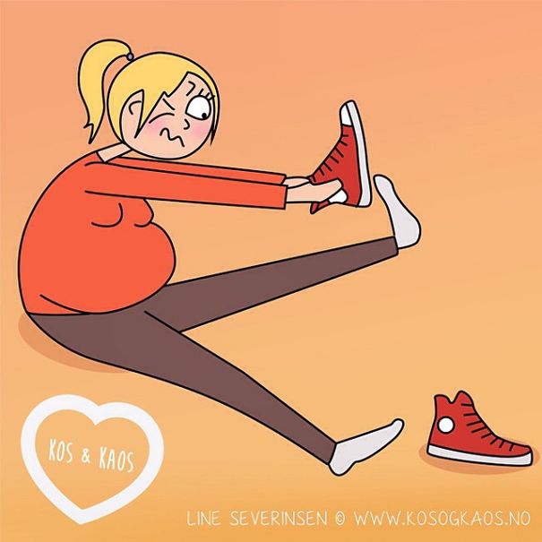animación de una mujer intentando ponerse los zapatos 