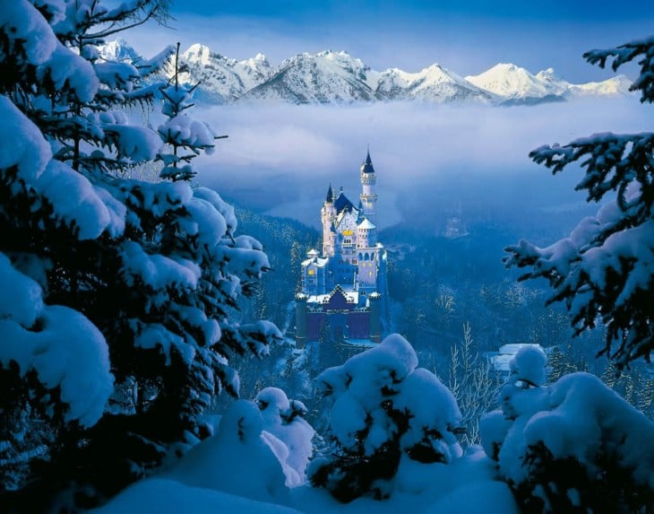 Castillo de Neuschwanstein en Baviera, Alemania