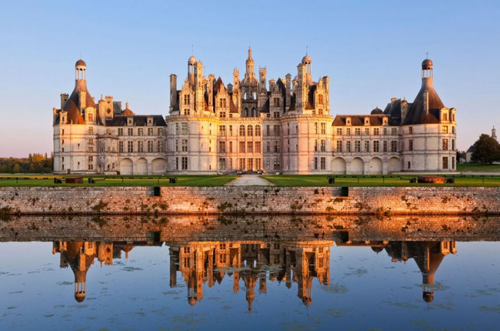 Castillo de Chambord en Loir-et-Cher, Francia 