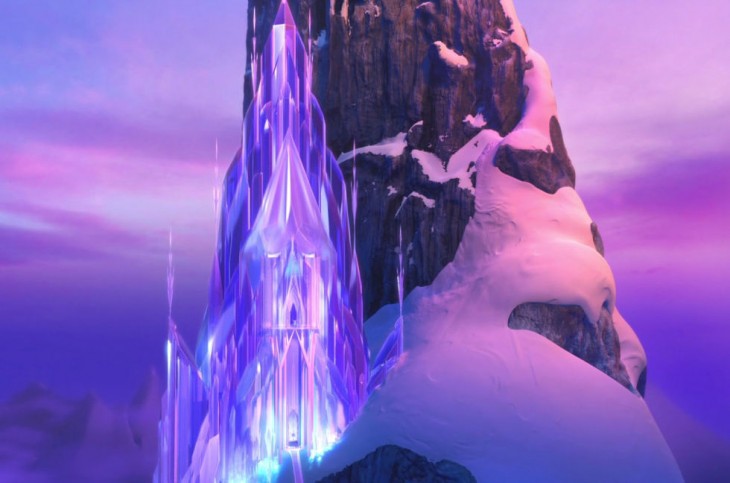 Palacio de hielo en la película de Frozen 