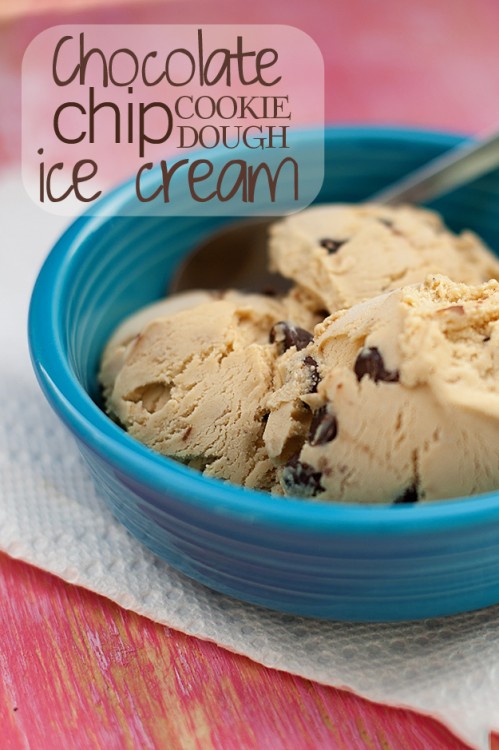  Masa para galletas con helado y trozos de chocolate