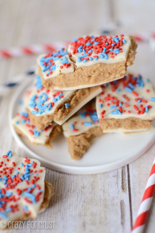 Corteza de masa para galletas con mantequilla de maní 