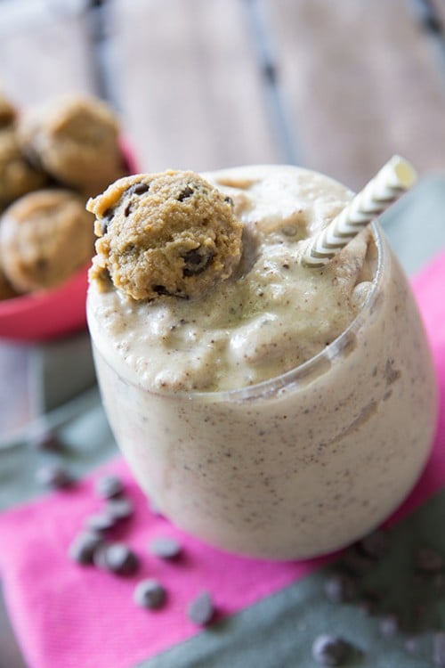 Batido con masa de galletas