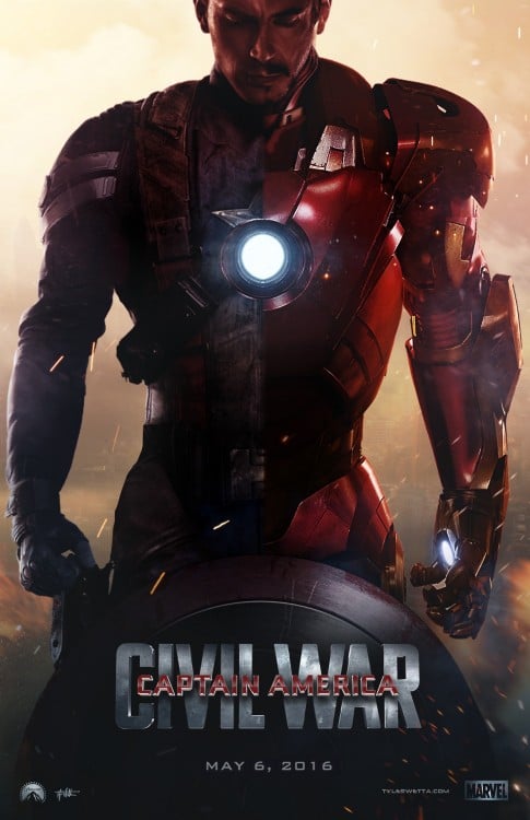 póster de la película Capitán América Guerra Civil 