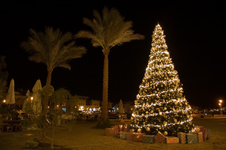 árbol de navidad en Egipto