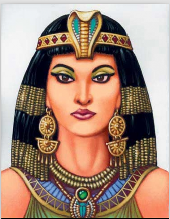 Cleopatra 69 A. c mujer famosa en Egipto, África 