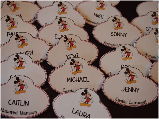 Nombres de algunos empleados de Disney 