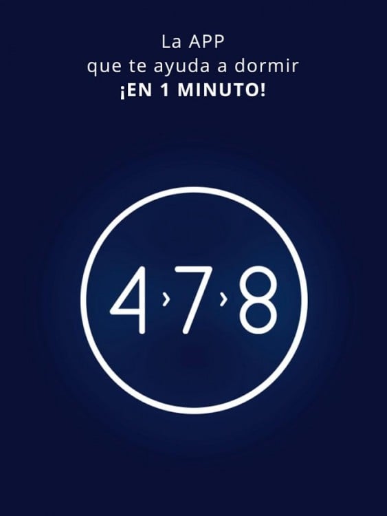 Aplicación android para la Técnica para lograr dormirte en 1 minuto