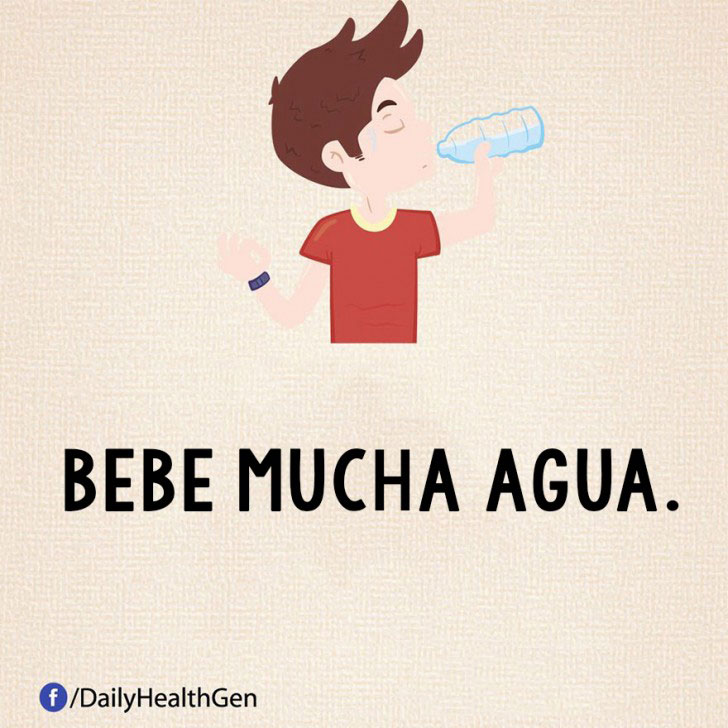 bebe mucha agua