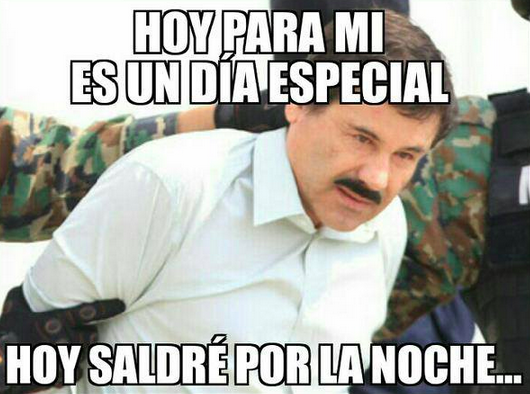 MEMES FUGA DEL CHAPO SABADO POR LA NOCHE