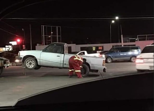 Corralon donde encontraron la pick up robada en Hermosillo 