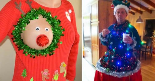 25 horribles suéters de Navidad que desearías que desaparecieran del planeta