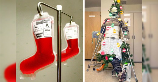 Espíritu navideño en los hospitales