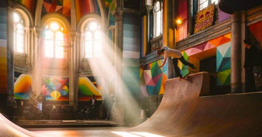 Transforman esta Iglesia de 100 años en un colorido y genial Skate Park