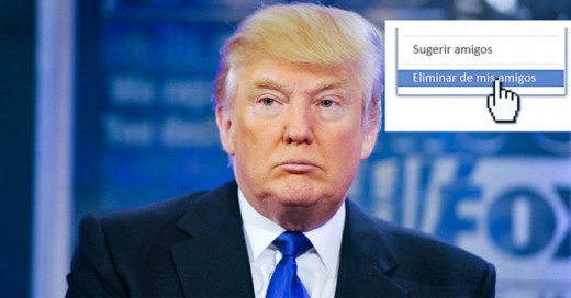 ¡Buenas noticias! Facebook te permite encontrar y borrar a tus amigos que siguen a Donald Trump