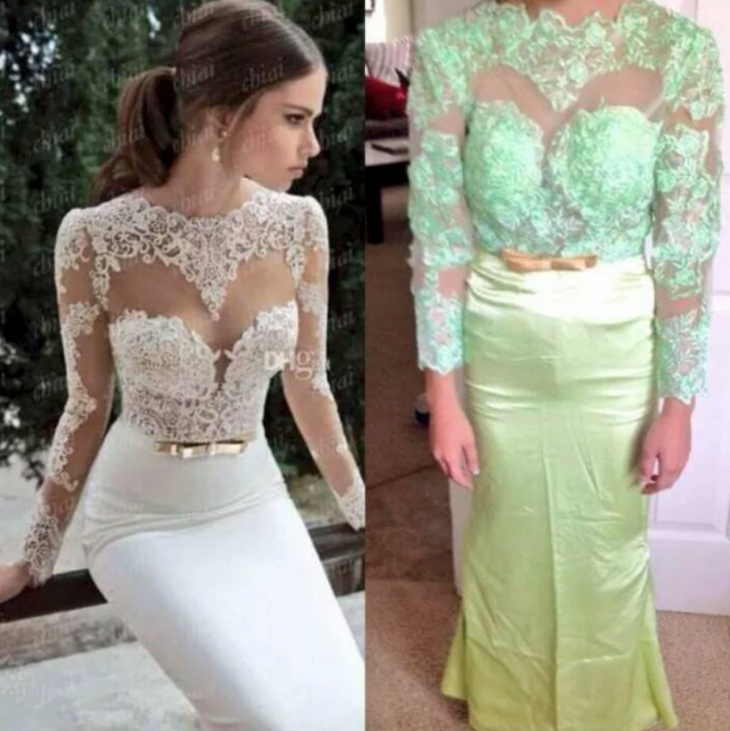 Expectativa realidad. Vestido de novia mal elaborado