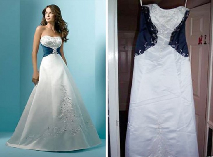 Expectativa Realidad. Vestido de novia por internet 