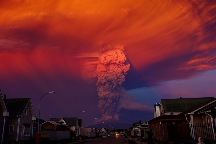 Volcan calbuco en Chile