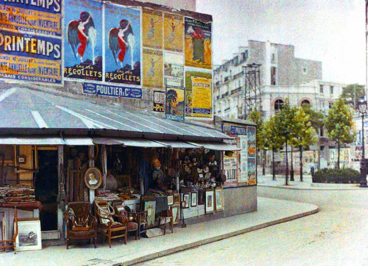 Tienda de artículos en París en 1914 