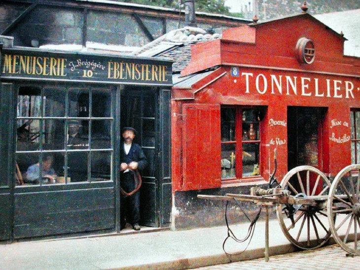 Decoración de los negocios en París a principios del siglo XX 