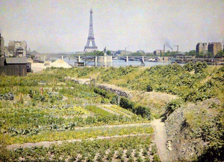 fotografía de París en 1914