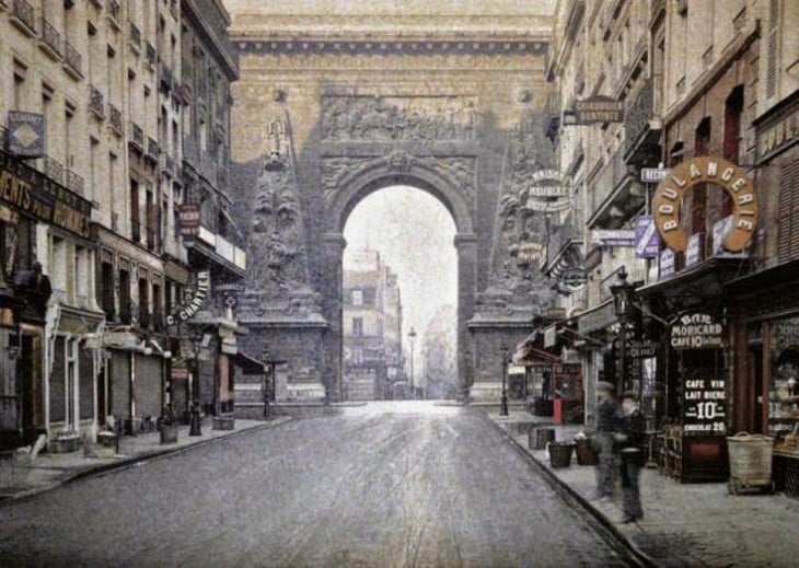 Arquitectura de las calles de París en 1914 